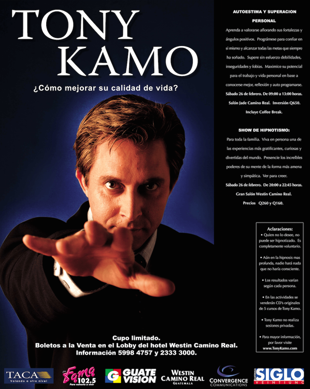 Tony Kamo el&nbsp;hipnotista