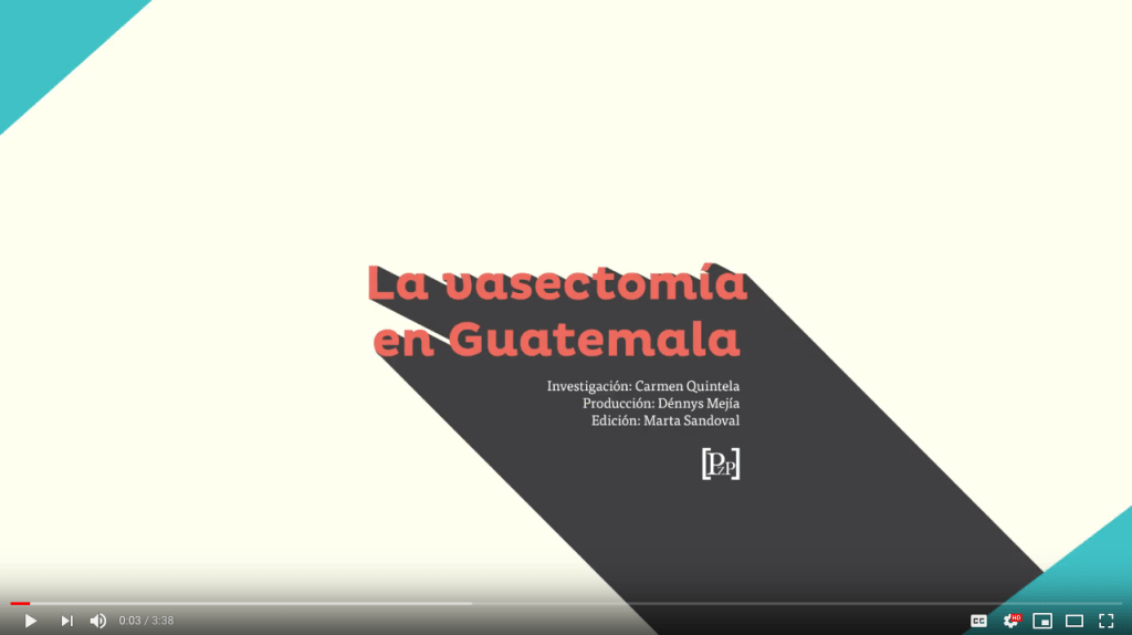 La poca aceptación por parte de los hombres de la vasectomía en Guatemala