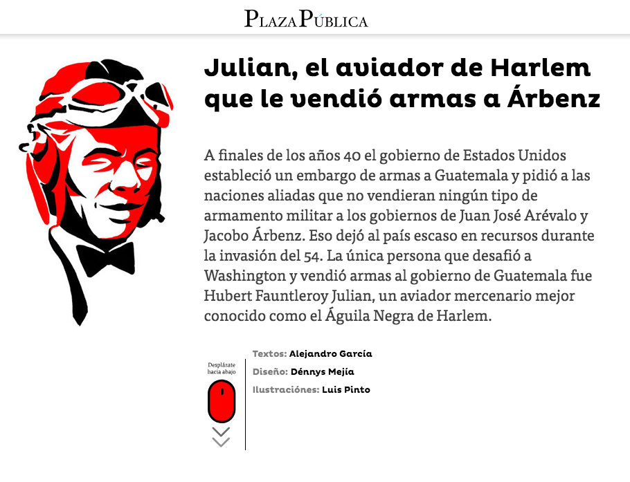 Julian, el aviador de Harlem que le vendió armas a&nbsp;Árbenz
