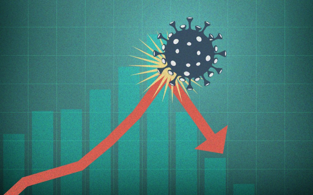 Ilustración sobre la pandemia en EE.UU. en 1918 que deprimió la economía, más no las medidas de distanciamiento